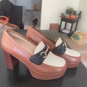 Steve Madden chic heeled platform loafers